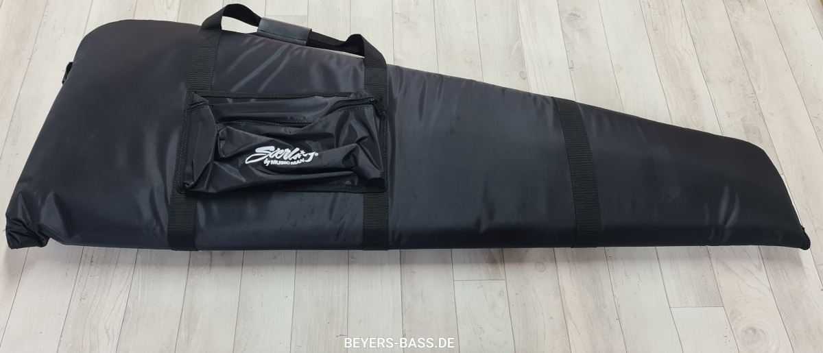 Sterling by Music Man StingRay Ray35 HH Poplar Burl, Amber